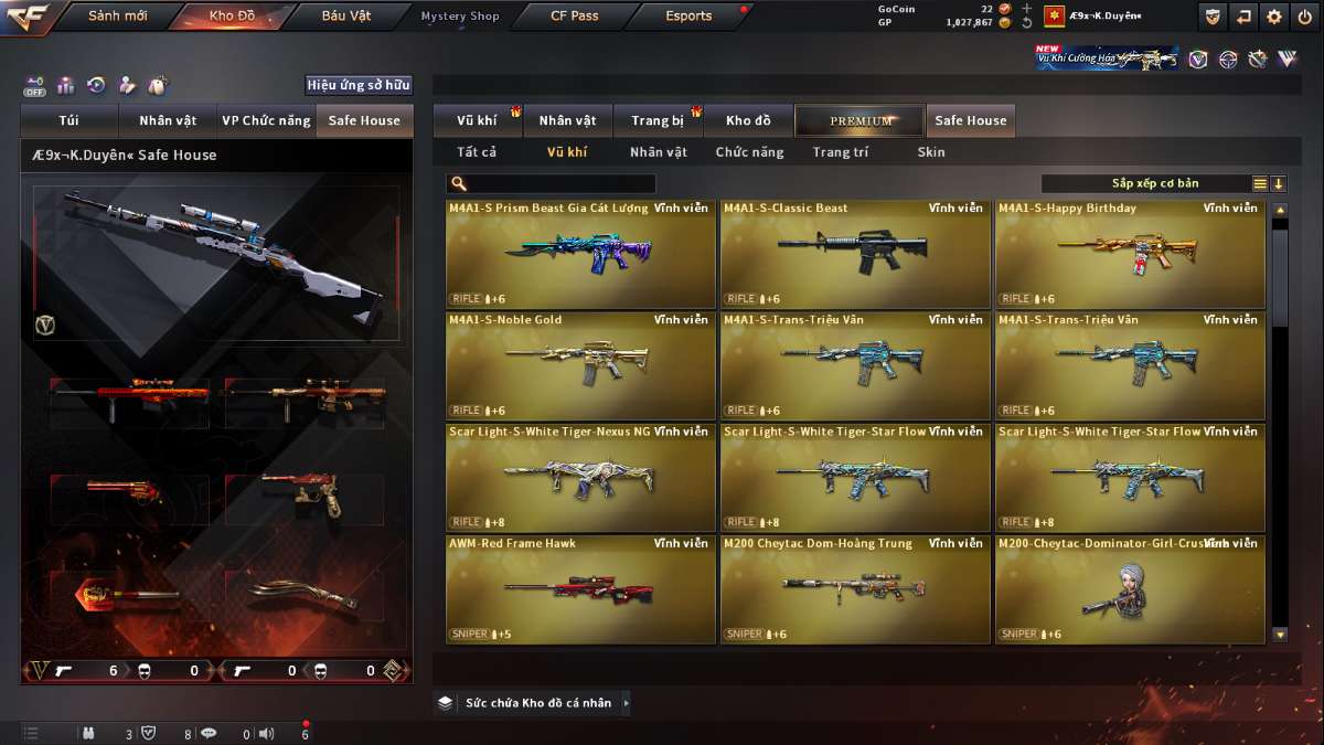 shop acc cf uy tin gia re